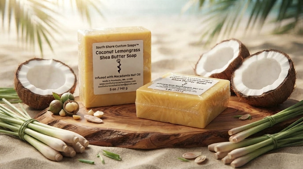 Coconut Lemongrass Shea Butter Soap