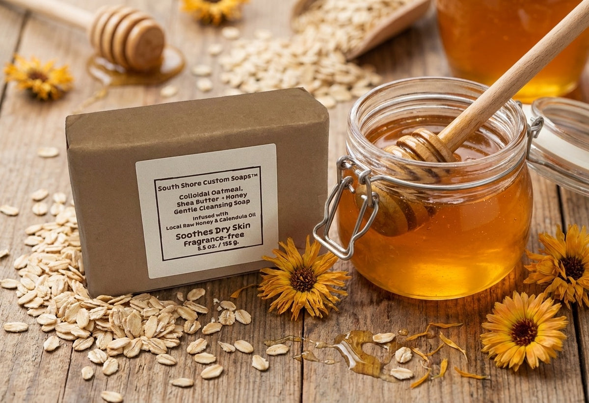 Colloidal Oatmeal Shea Butter + Honey Gentle Cleansing Soap