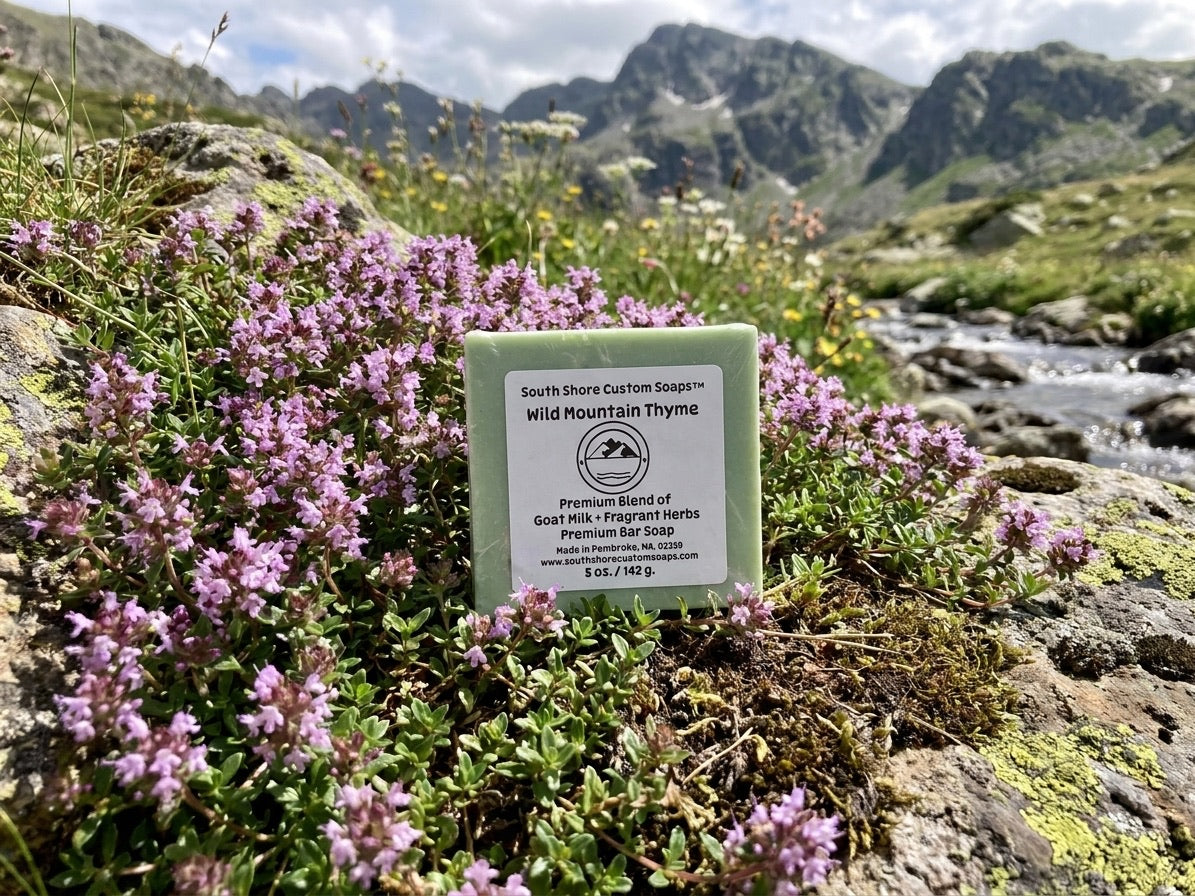 Wild Mountain Thyme Premium Blend of Goat Milk + Fragrant Herbs Premium Bar Soap