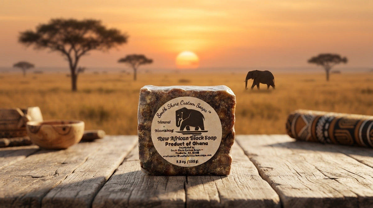 Raw African Black Soap