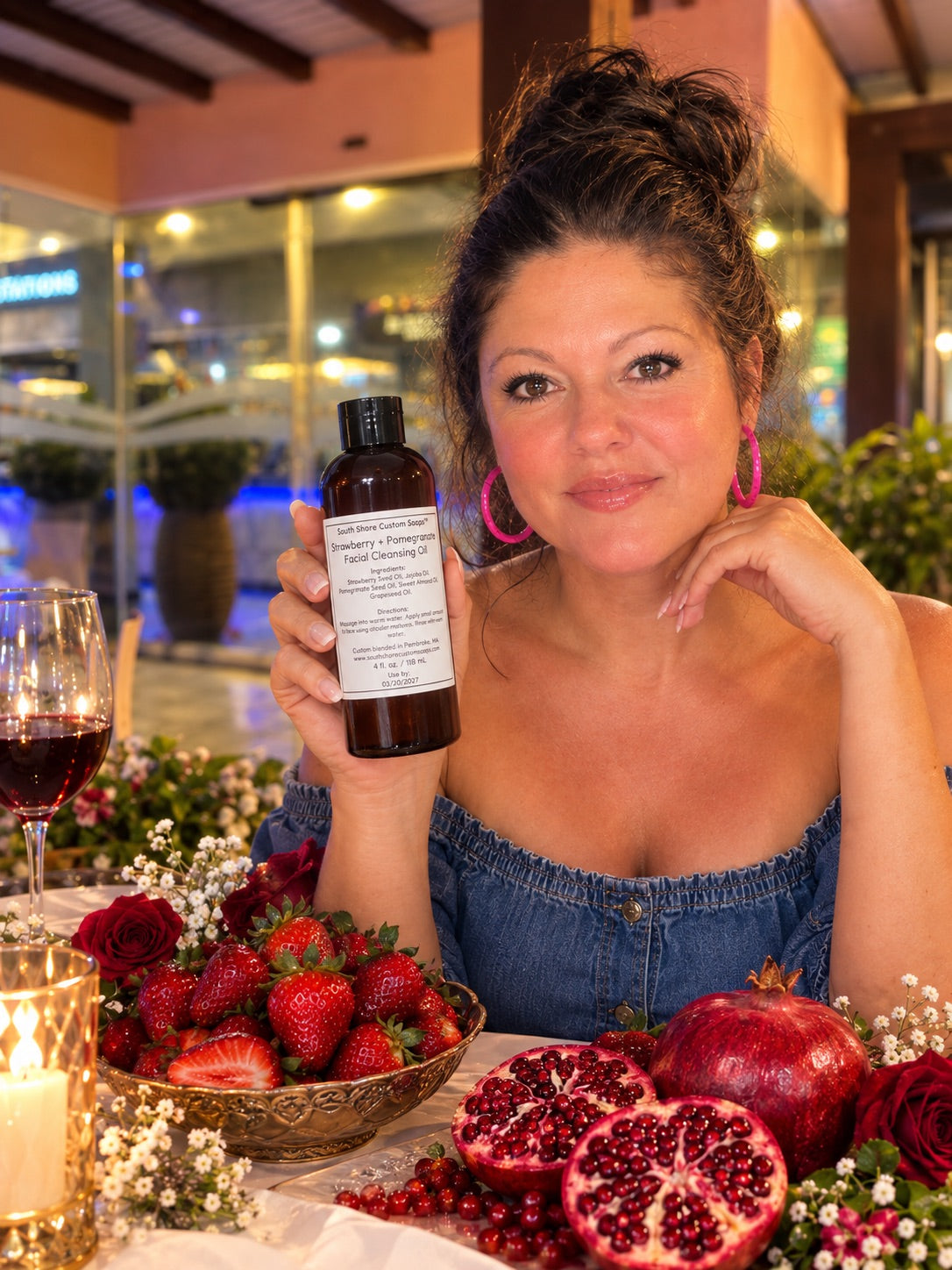 Strawberry + Pomegranate Facial Cleansing Oil