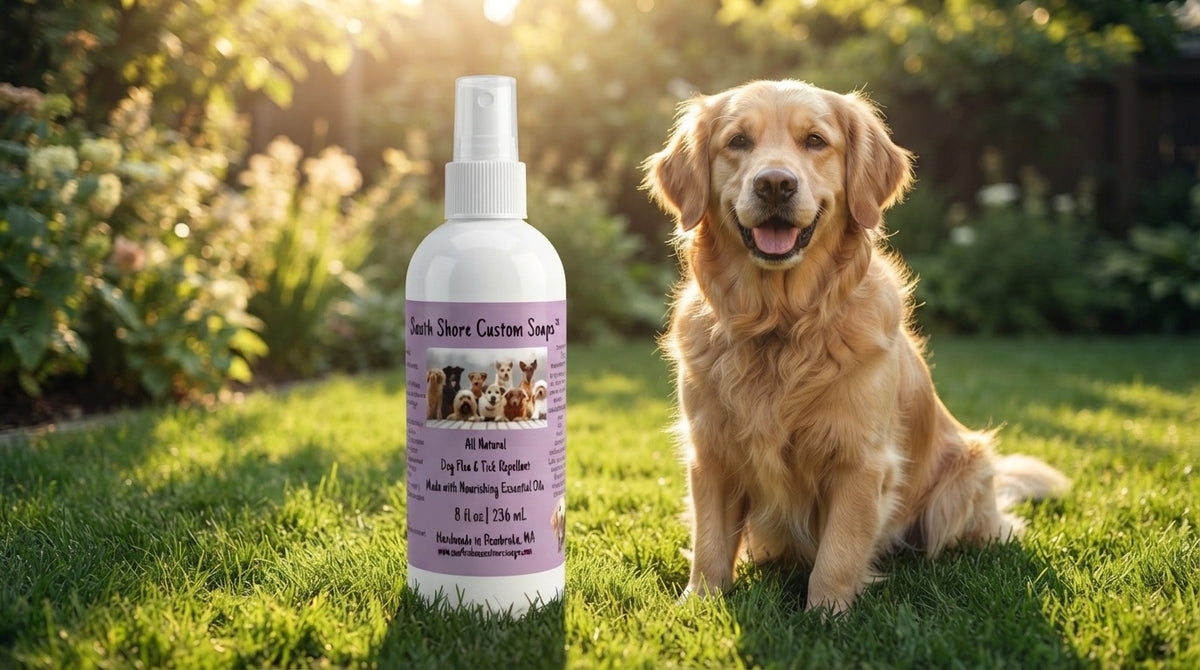 All Natural Dog Flea & Tick Repellant Made with Nourishing Essential Oils