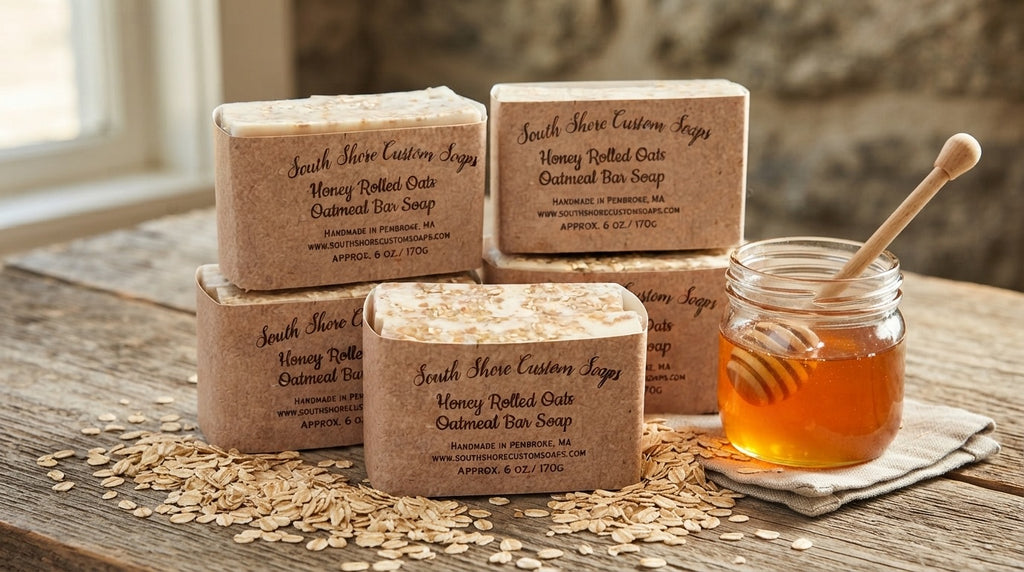 Honey Rolled Oats Oatmeal Bar Soap-2 pack