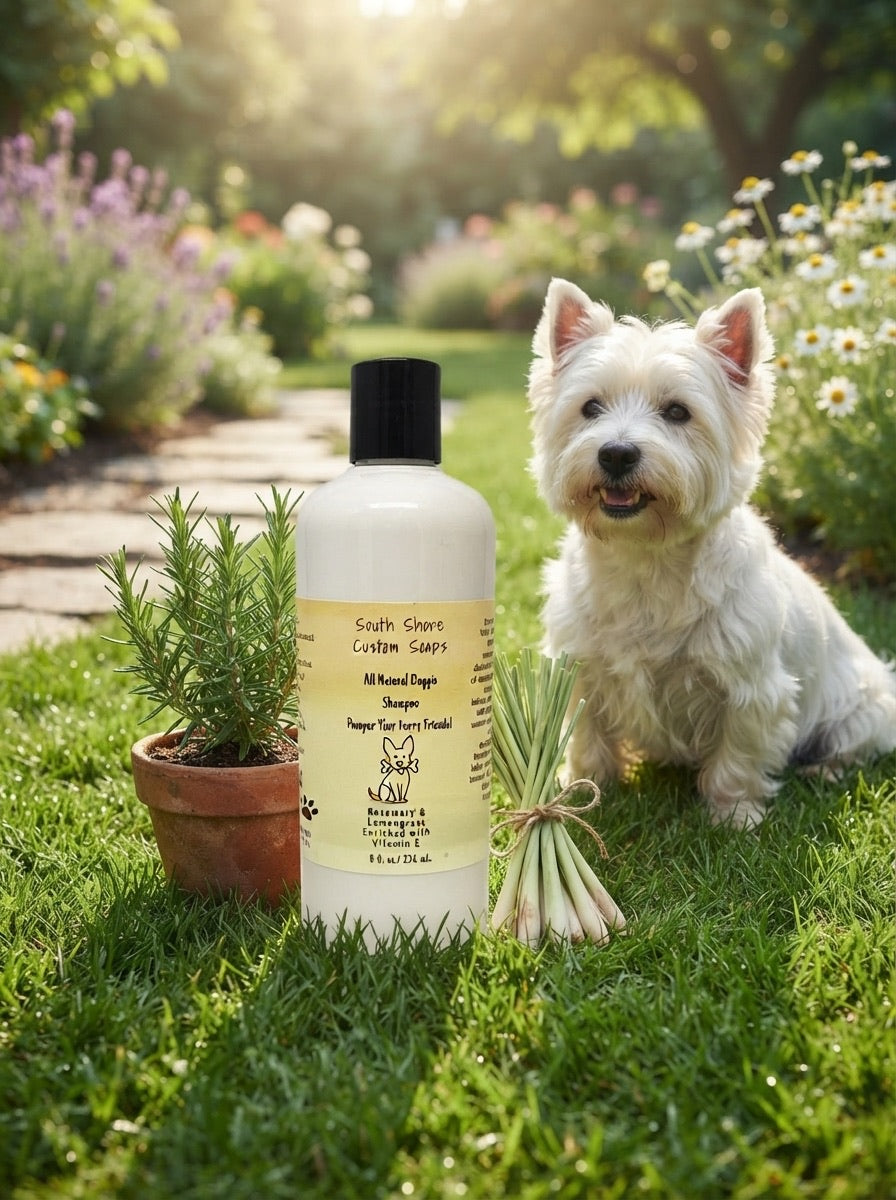 Rosemary & Lemongrass All Natural Doggie Shampoo