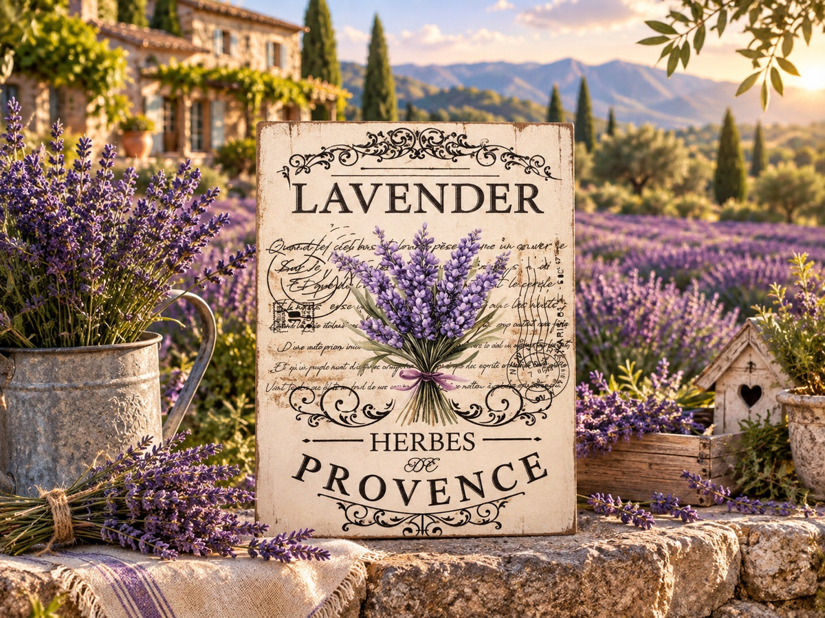 Herbes de Provence + Lavender Wall Art