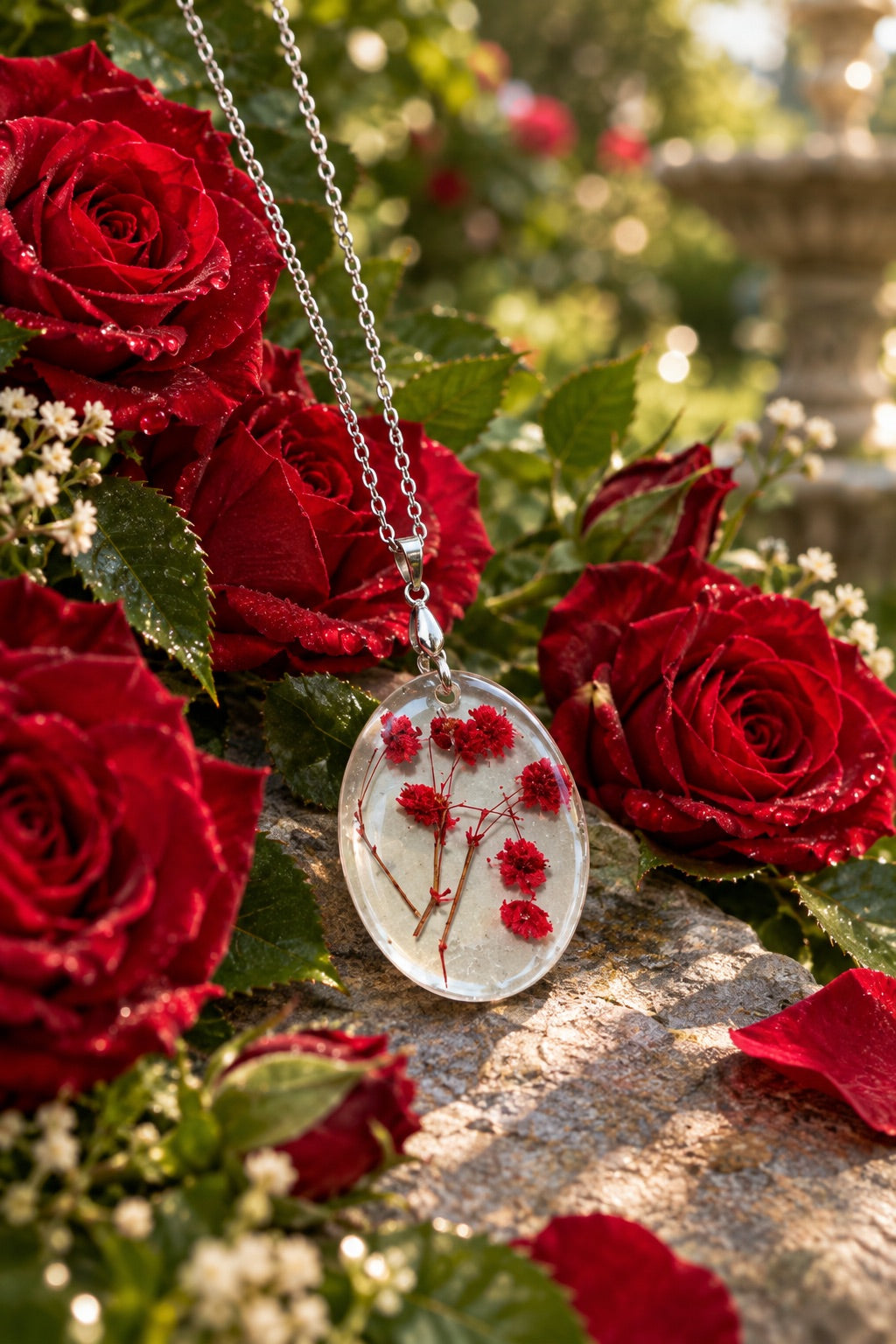 Red Roses Fashion Necklace
