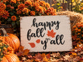 Happy Fall Y’all Wooden Autumn Decoration