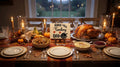 Happy Turkey Day Wooden Autumn Decoration