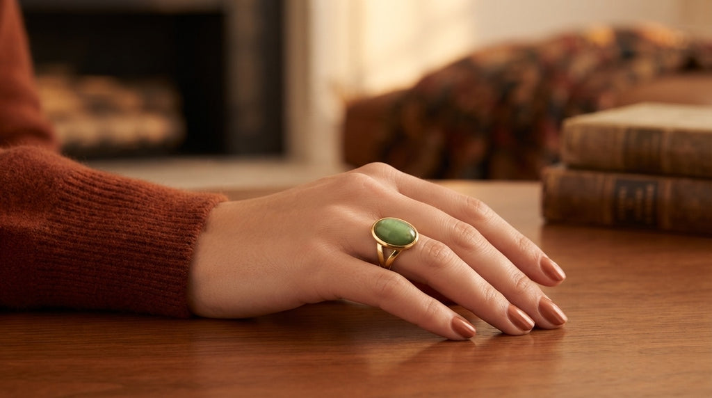 Green Aventurine Fashion Ring