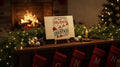 Happy Holidays, Merry Christmas Wooden Holiday Decoration