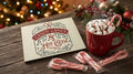 Candy Canes & Hot Cocoa Wooden Holiday Decoration