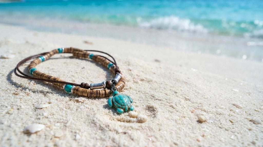 Sea Turtle & Surfside Necklace Set
