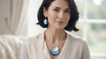 Blue Sand Dollar Jewelry Set