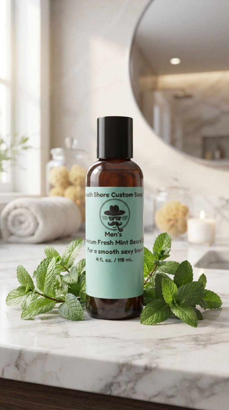 Men’s Fresh Mint Crisp & Clean All Natural Beard Oil