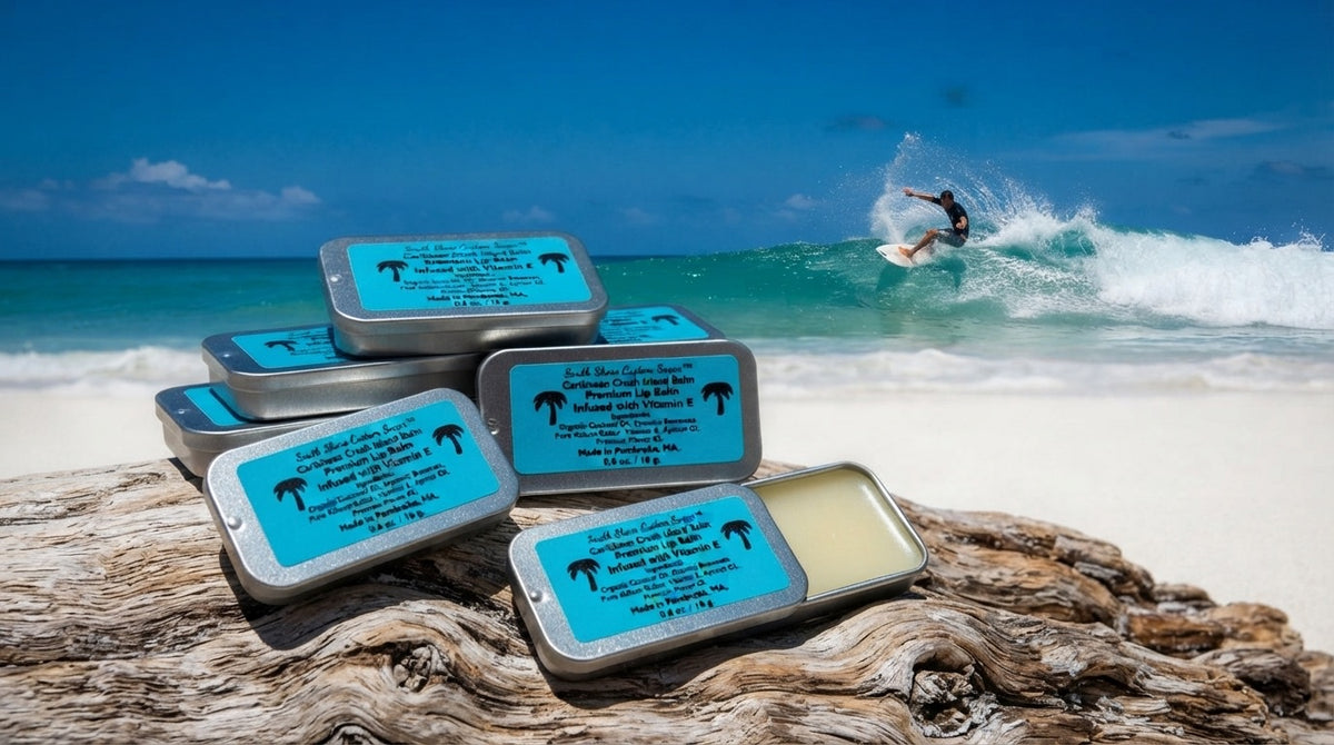 Caribbean Crush Island Balm Premium Lip Balm Infused with Vitamin E