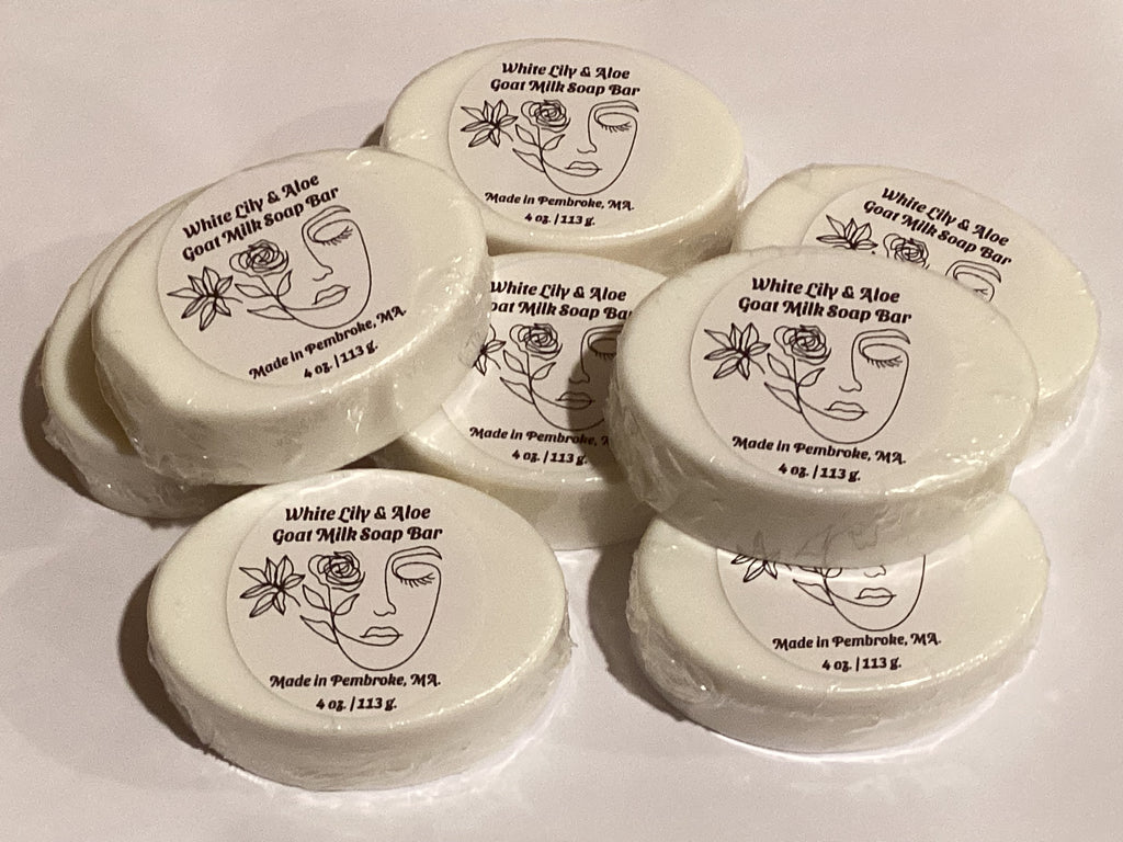 White Lily & Aloe Goat Milk Soap Bar