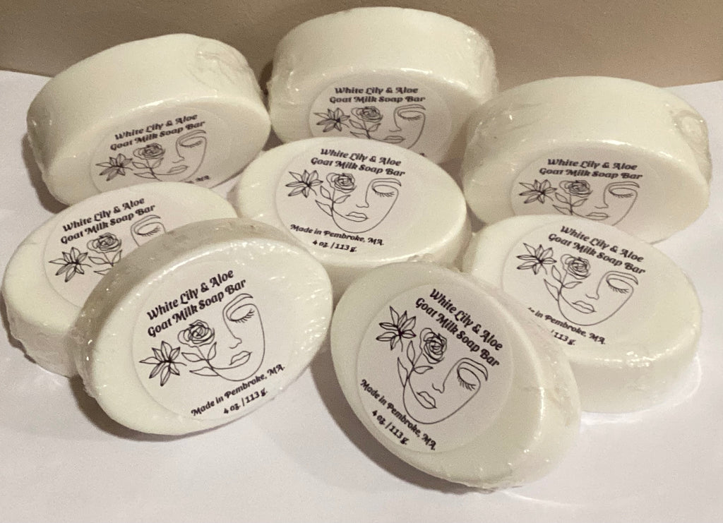 White Lily & Aloe Goat Milk Soap Bar