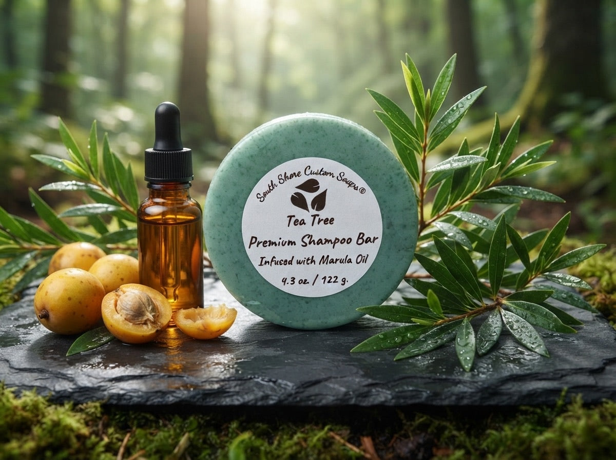 Tea Tree Premium Shampoo Bar Infused with Marula Oil