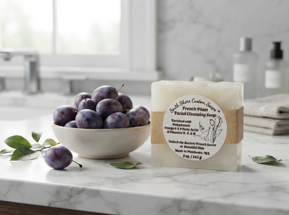 French Plum Facial Cleansing Soap