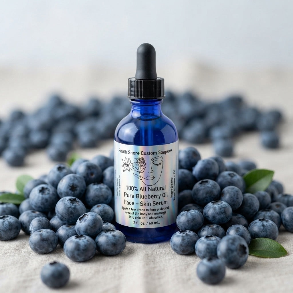 100% All Natural Pure Blueberry Oil Face + Skin Serum