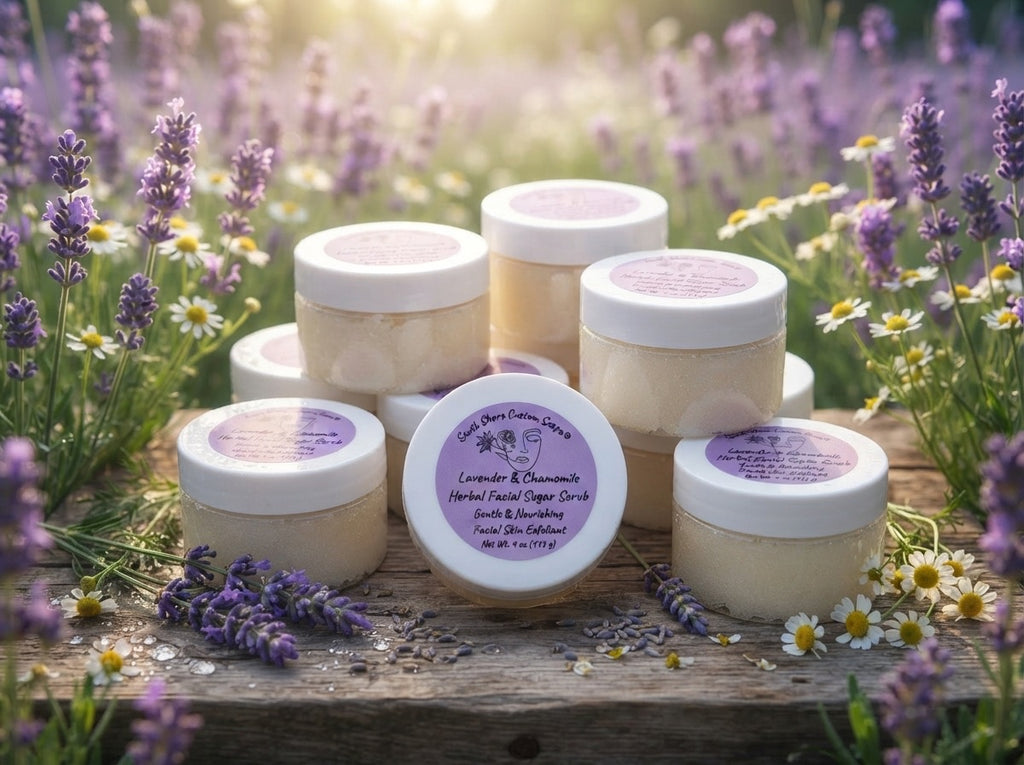 Lavender & Chamomile Herbal Facial Sugar Scrub