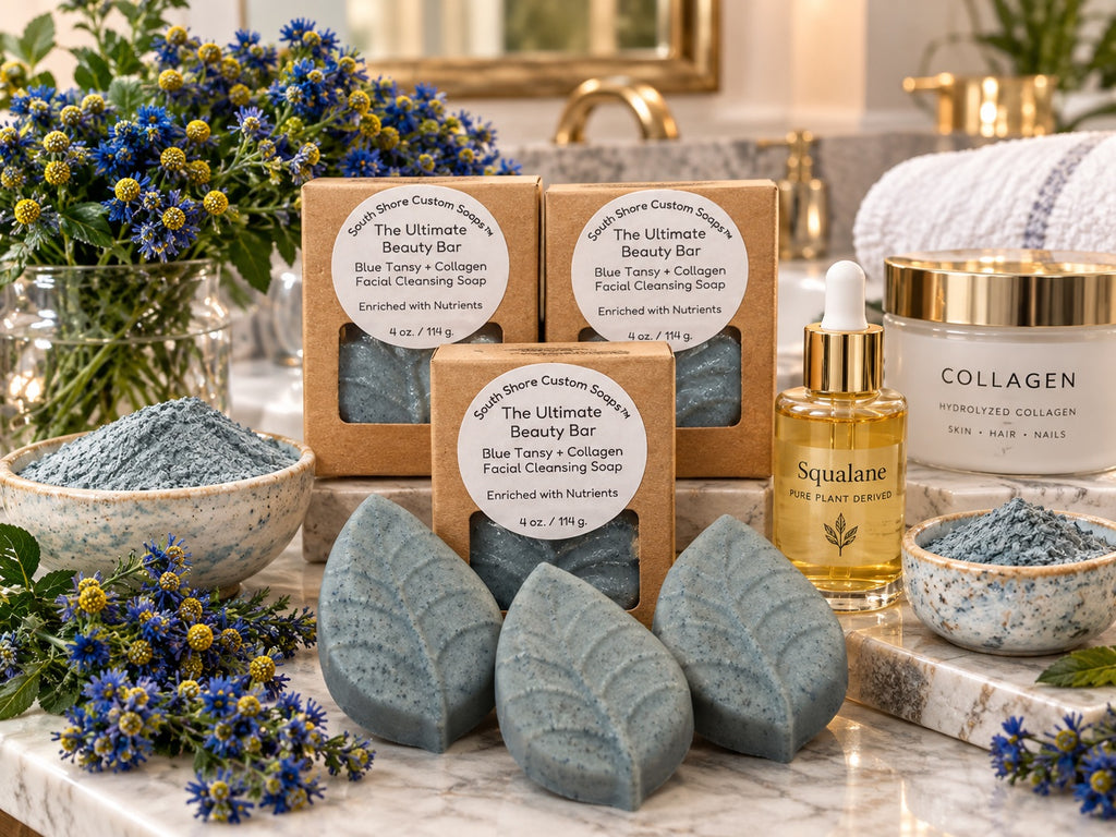 The Ultimate Beauty Bar-Blue Tansy + Collagen Facial Cleansing Soap