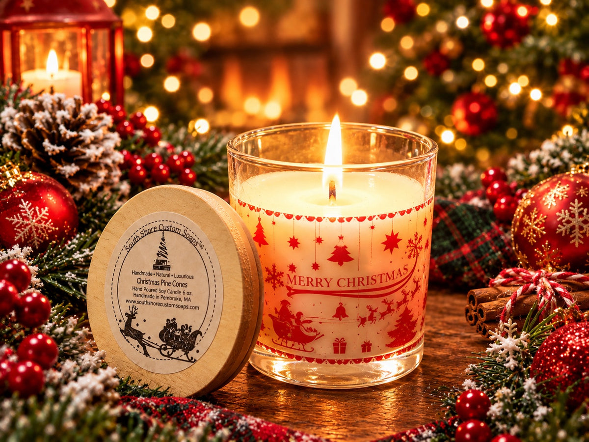 Christmas Candles-Pine Cone Scented