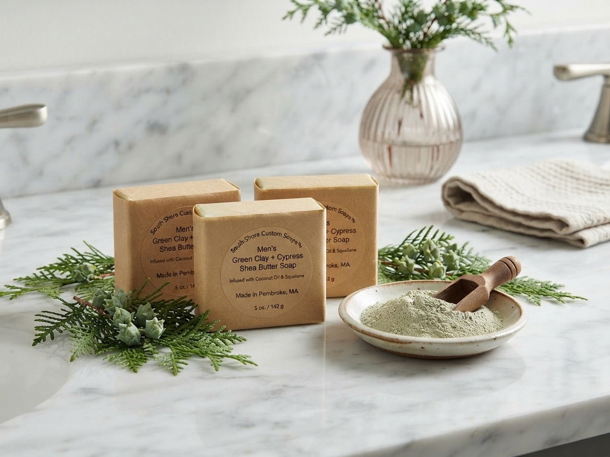 Men’s Green Clay + Cypress Shea Butter Soap
