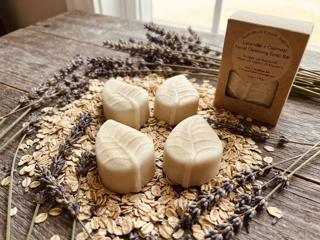 Lavender + Oatmeal Facial Cleansing Soap Bar