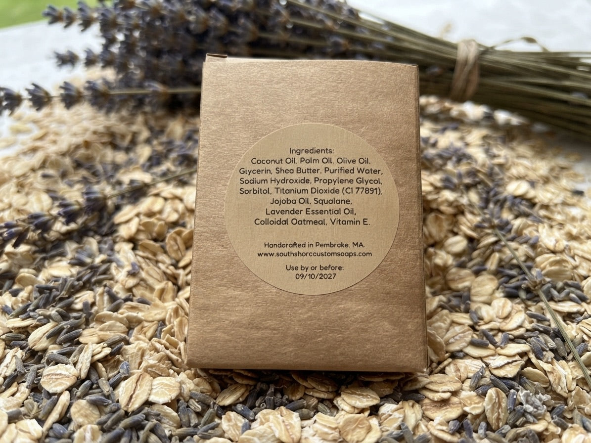 Lavender + Oatmeal Facial Cleansing Soap Bar