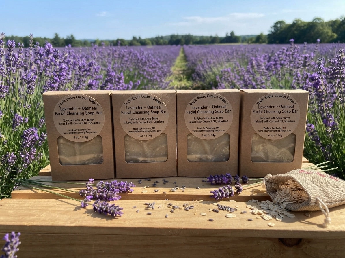 Lavender + Oatmeal Facial Cleansing Soap Bar
