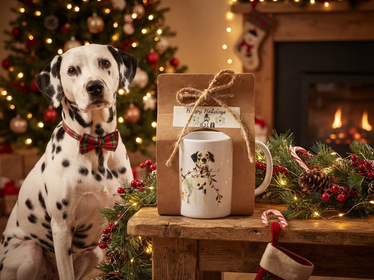 Dalmatian Holiday Gift Mug