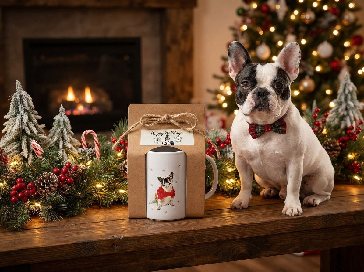 French Bulldog Holiday Gift Mug