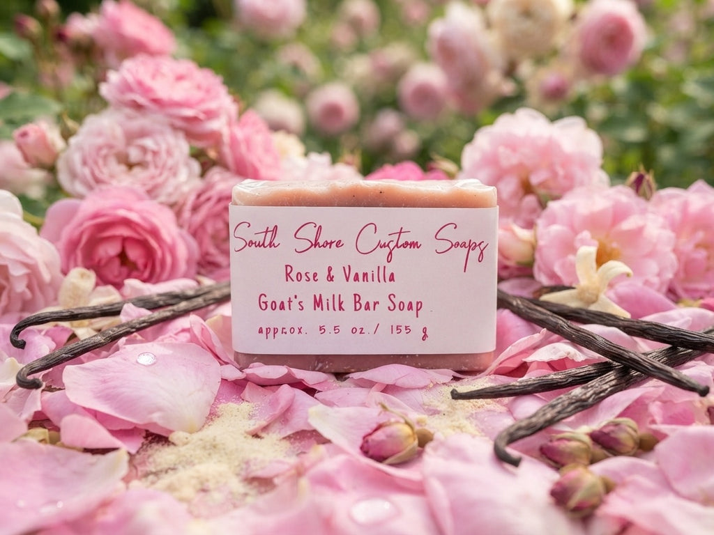 Rose & Vanilla Goat Milk Bar Soap