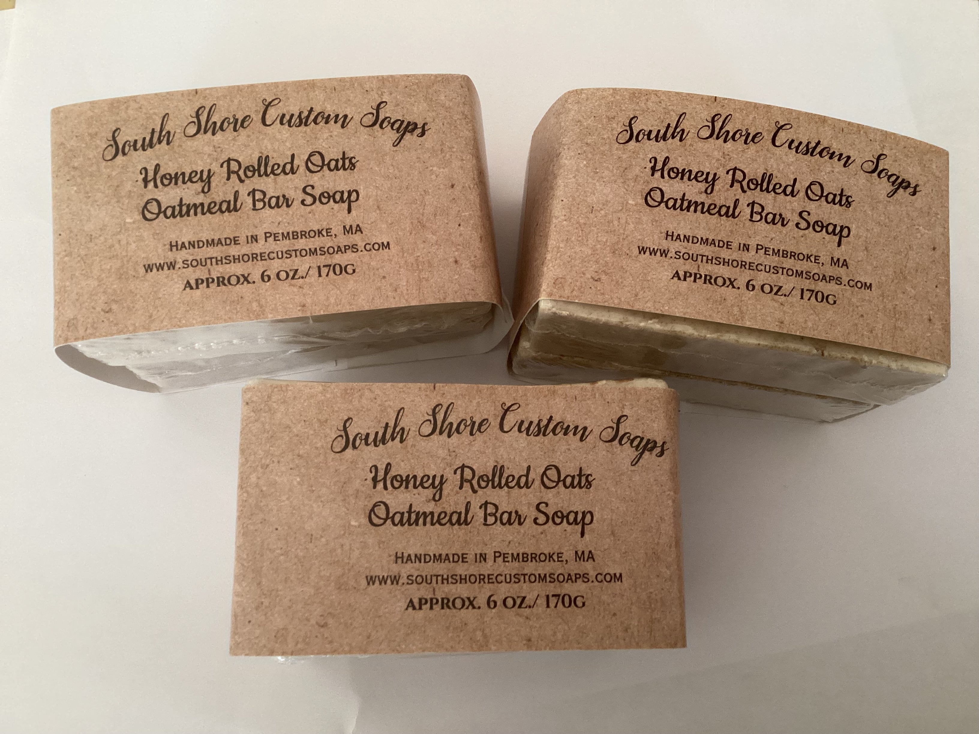 Honey Rolled Oats Oatmeal Bar Soap-2 pack