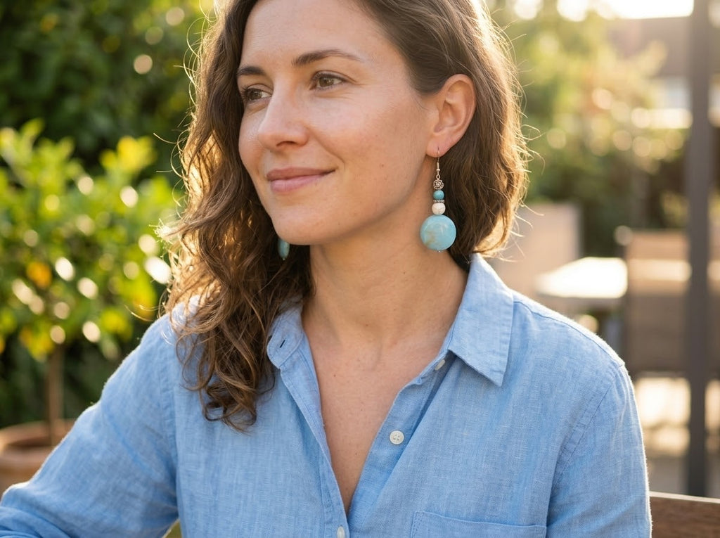 Turquoise Blue Fashion Earrings