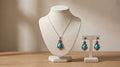 Egyptian-Inspired Turquoise Necklace & Earring Set