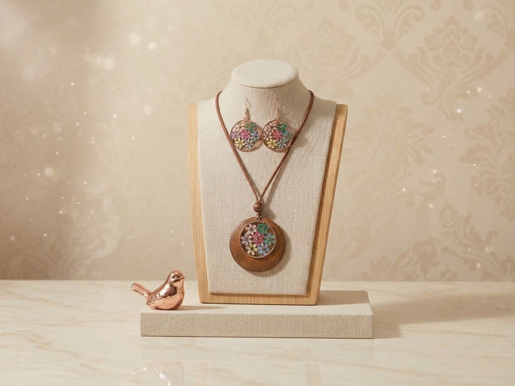 Pretty Pastels & Wood Meadow Jewelry Set