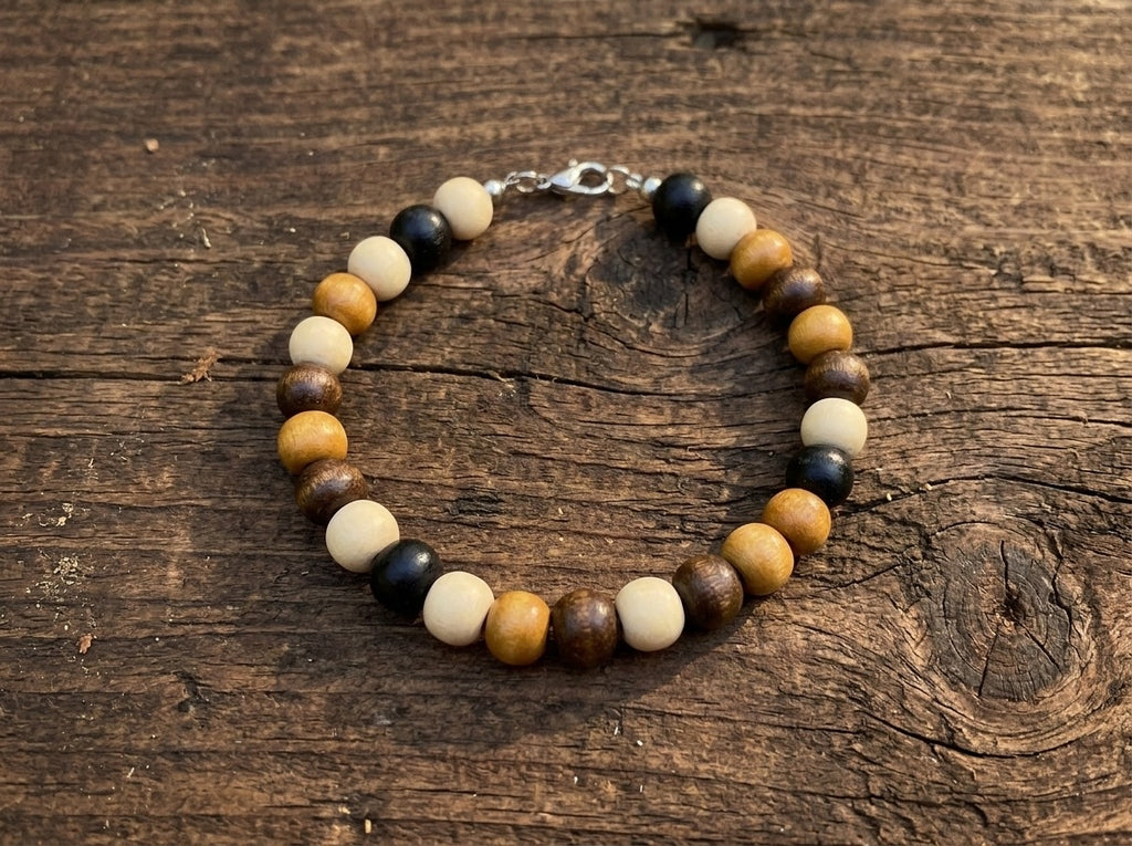Natural Wooden Bead Fashion Bracelet