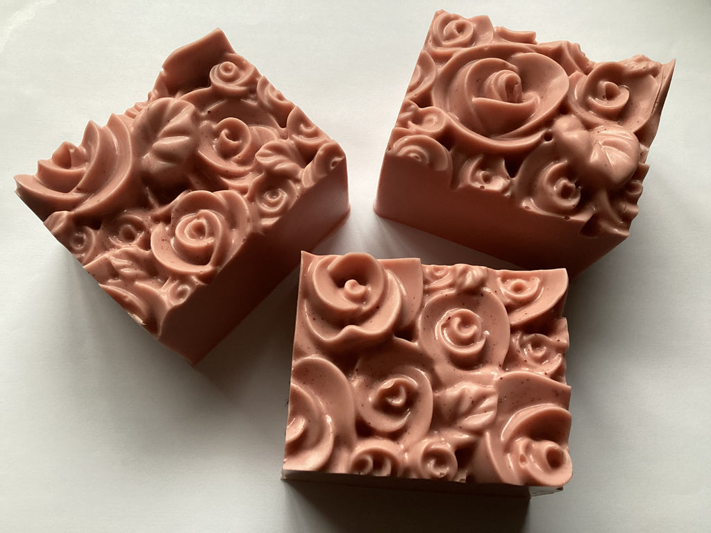 Japanese Magnolia Bar Soap with French Pink Clay Powder