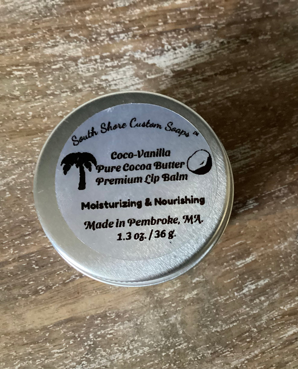 Coco-Vanilla Pure Cocoa Butter Premium Lip Balm