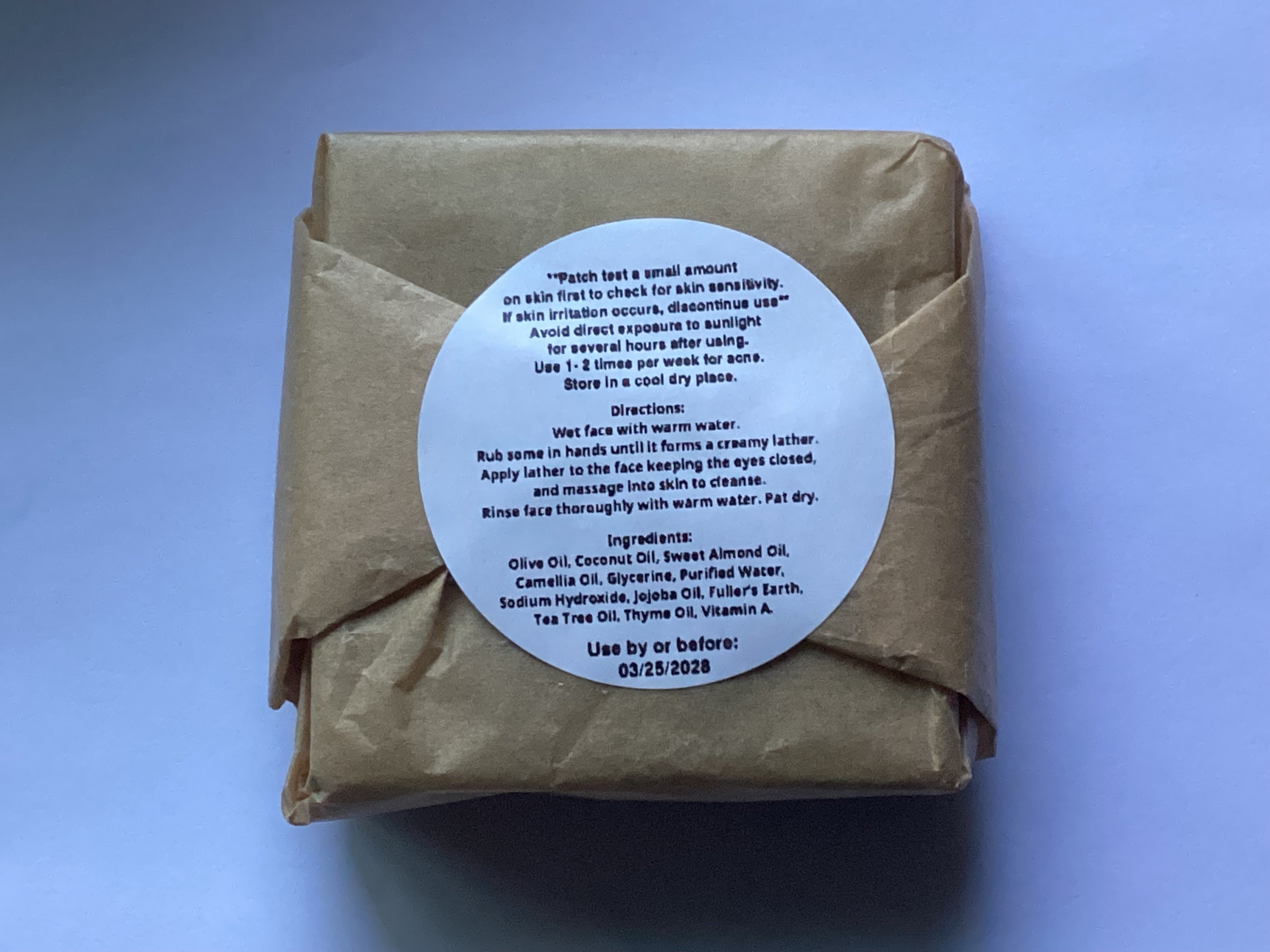 Fuller’s Earth Cleansing & Purifying Facial Cleansing Soap Bar for Acne + Oily Skin