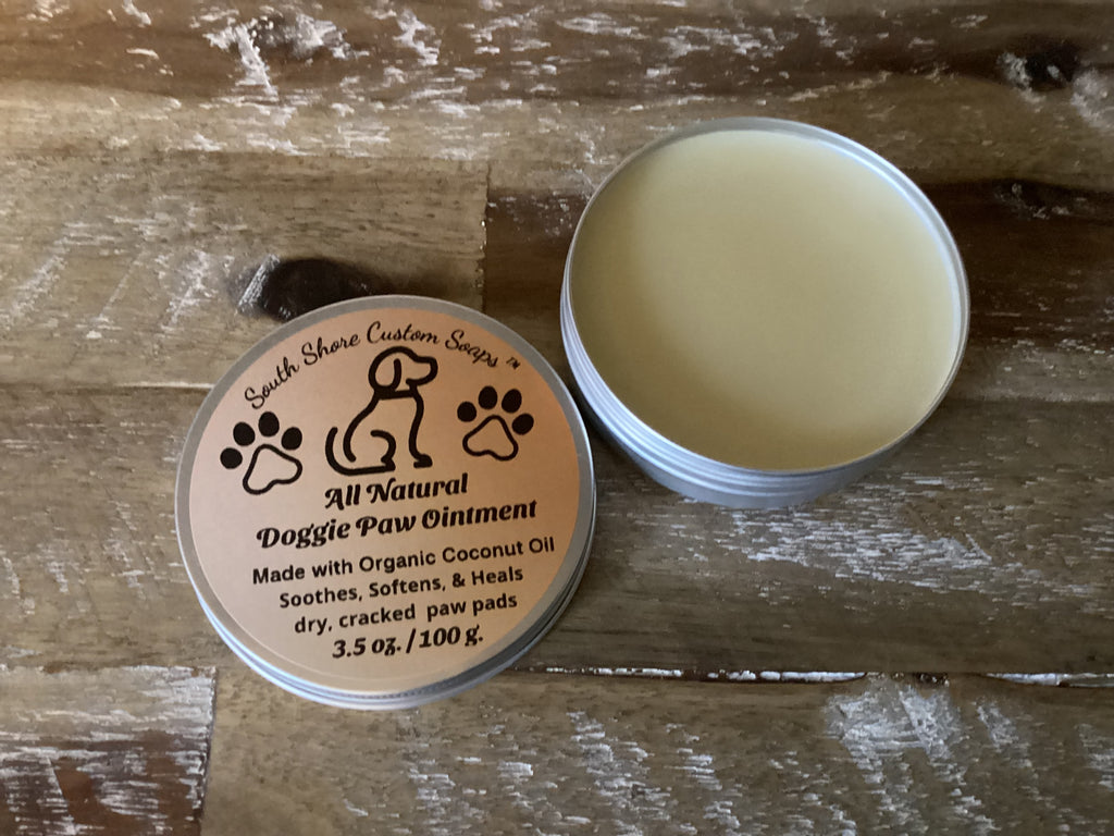 All Natural Doggie Paw Ointment White Shea Butter