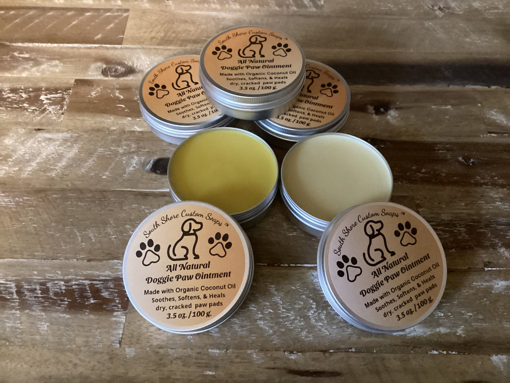 All Natural Doggie Paw Ointment White Shea Butter
