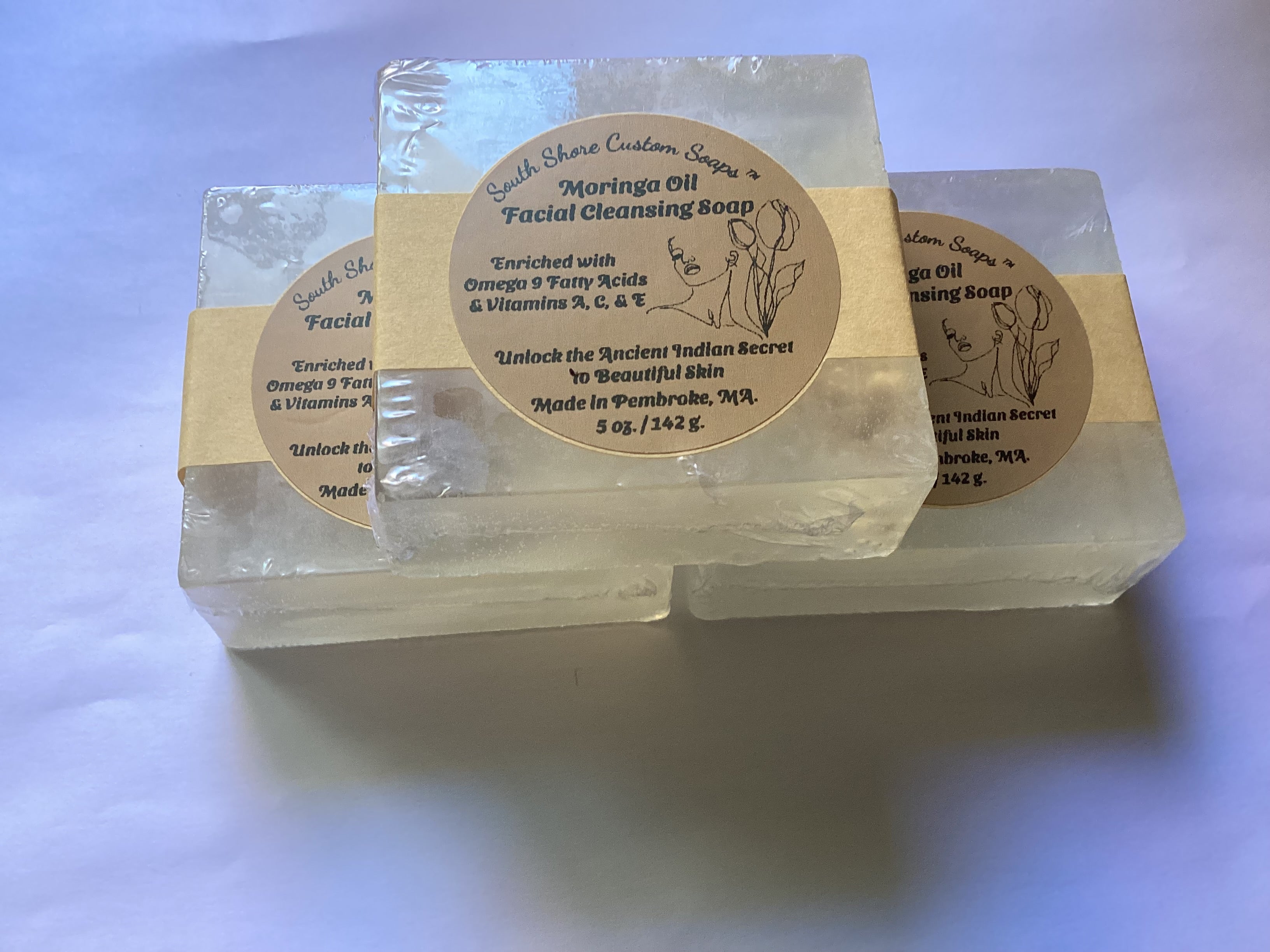 Moringa Oil Facial Cleansing Soap