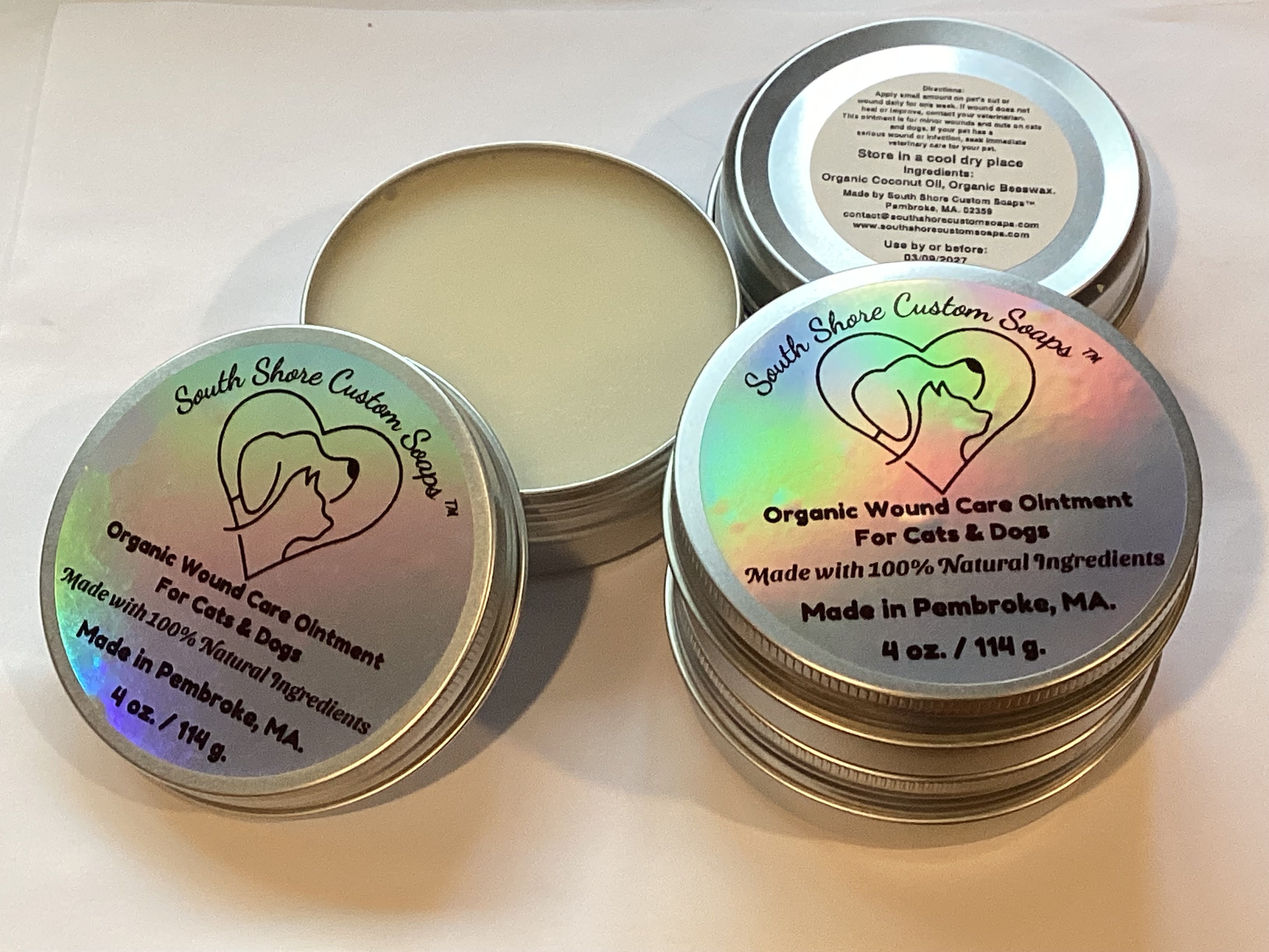 Organic Wound Care Ointment for Cats & Dogs