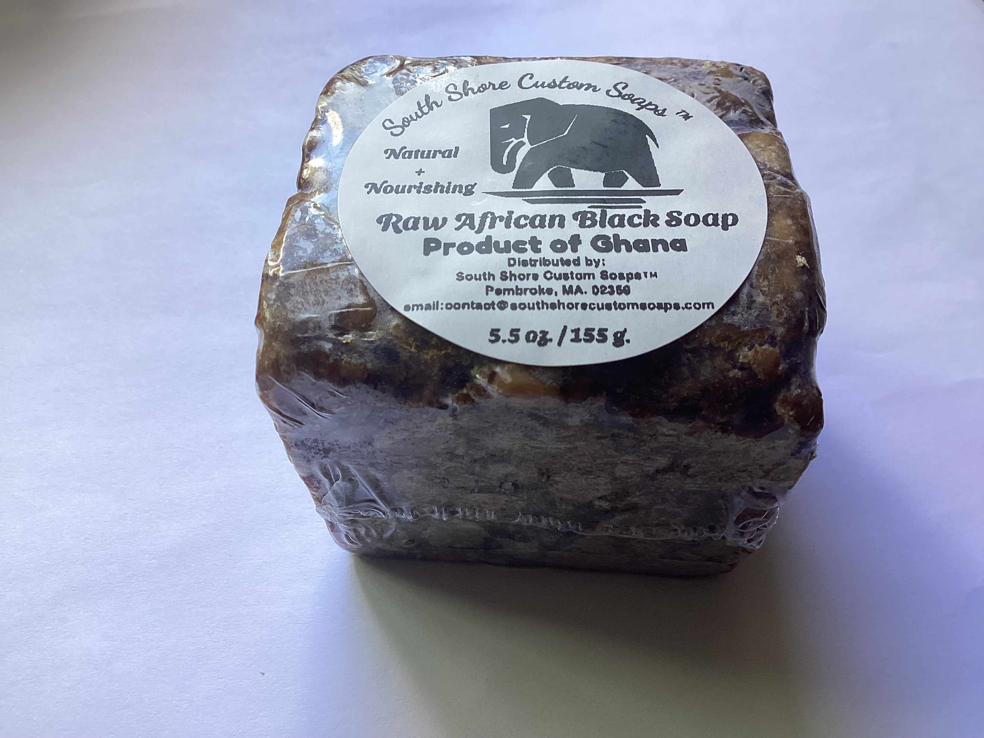 Raw African Black Soap