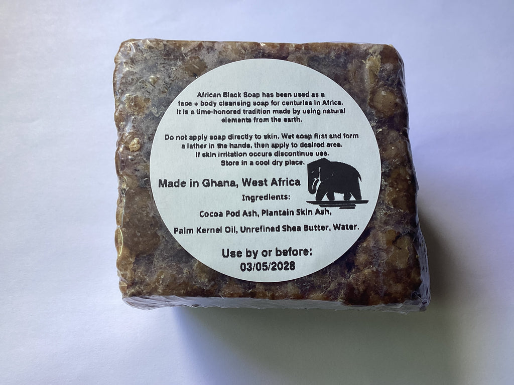 Raw African Black Soap