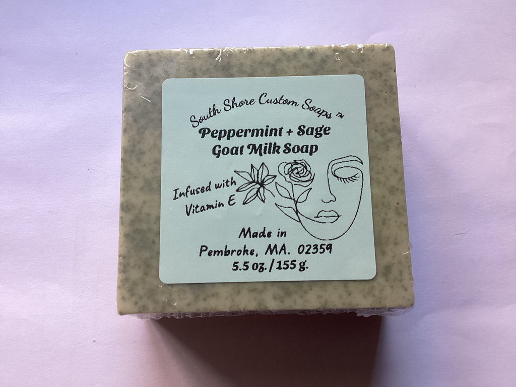 Peppermint + Sage Goat Milk Soap
