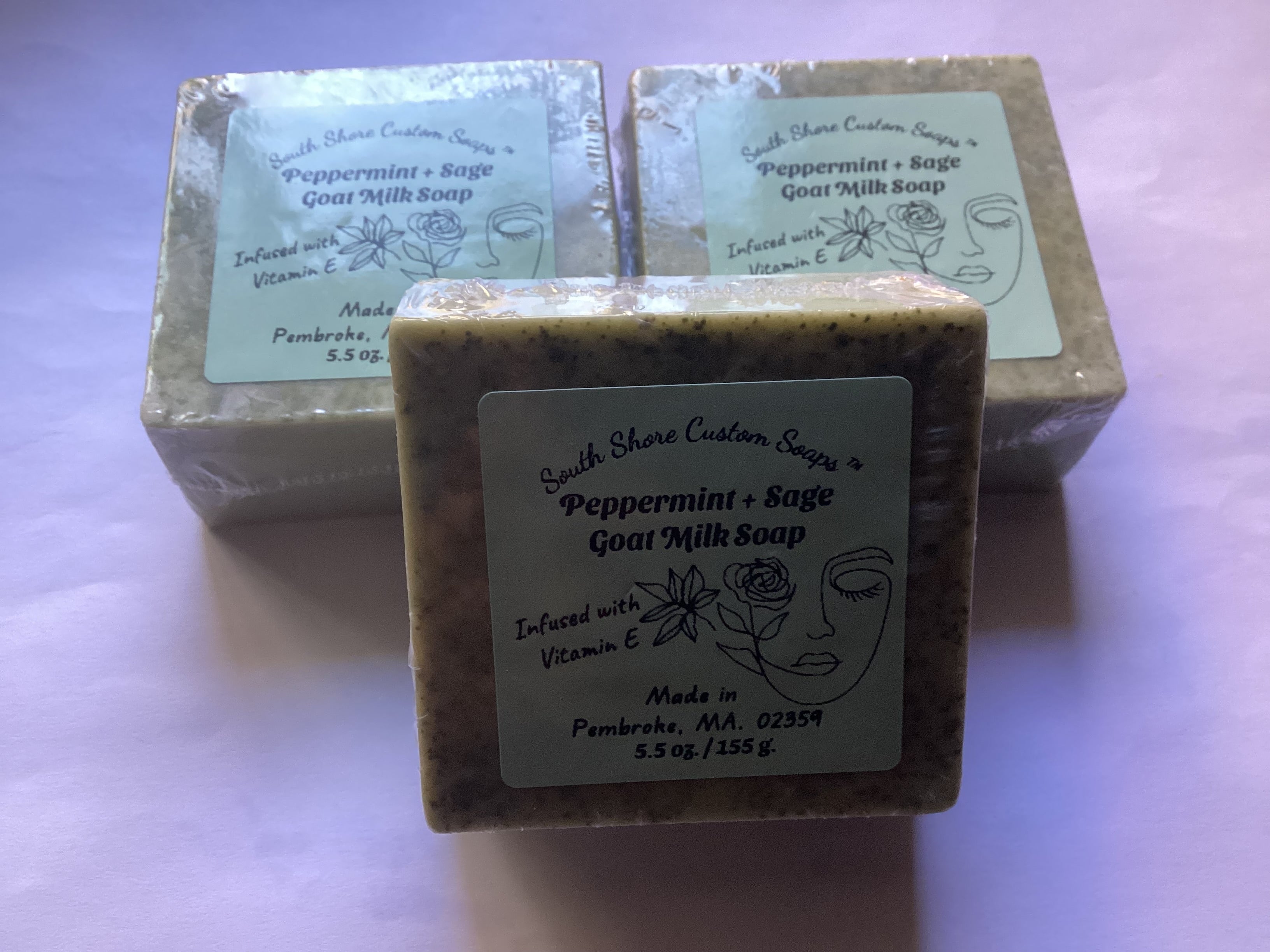 Peppermint + Sage Goat Milk Soap
